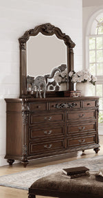 Chiarina Dark Brown Wood Dresser