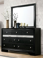 Chrissy Black Wood Frame Dresser Mirror