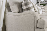 Christine Light Gray Fabric Loveseat