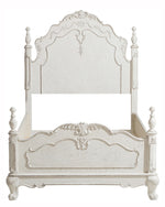 Cinderella Antique White Wood Twin Bed