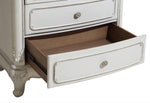 Cinderella Antique White/Grey Wood 5-Drawer Chest