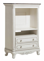 Cinderella Antique White/Grey Wood TV Armoire