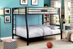 Claren Black Metal Full XL/Queen Bunk Bed