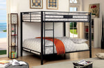 Claren Black Metal Queen/Queen Bunk Bed