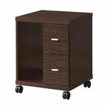 Russell 2-Pc Medium Oak Wood Office Set