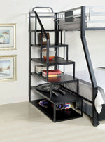 Clifton Twin/Full Bunk Bed with Storage Ladder