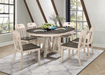 Clover Gray/Weathered White Extendable Dining Table