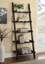 Colella Cappuccino Wood 5-Shelf Ladder Bookcase