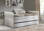 Cominia White Wood Twin Daybed with 2 Trundles