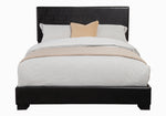 Conner Black Leatherette King Panel Bed