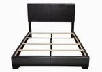 Conner Black Leatherette King Panel Bed