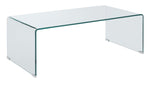 Highsmith Modern Clear Tempered Glass Coffee Table