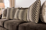 Cornelia Dark Brown Chenille Sofa