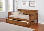 Coronado Rustic Honey Wood Twin Daybed with Storage Trundle