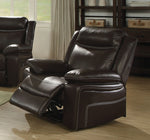 Corra Espresso PU Leather Manual Recliner