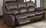 Cranley 3-Pc Brown Leather Manual Recliner Sofa Set