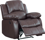 Cranley Brown Faux Leather Match Manual Recliner