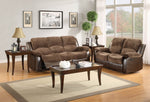 Cranley Chocolate Manual Double Recliner Sofa