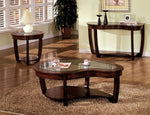 Crystal Falls Dark Cherry Wood End Table