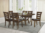 Darla 2 Dark Brown Vinyl/Brown Wood Side Chairs