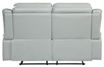 Darwan Light Gray Manual Recliner Loveseat