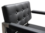 Director Black Vegan Leather/Steel Counter Stool