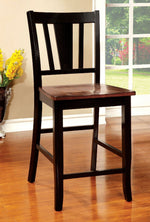 Dover 2 Black & Cherry Counter Height Chairs