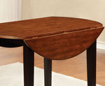 Dover Black & Cherry Dining Table w/ Drop Leaf