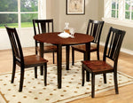 Dover Black & Cherry Dining Table w/ Drop Leaf