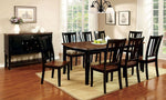 Dover Black & Cherry Wood Dining Table w/ Leaf