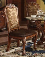 Dresden 2 Cherry Oak Wood/PU Leather Side Chairs