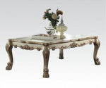 Dresden 2-Pc Gold Patina Wood Coffee Table Set