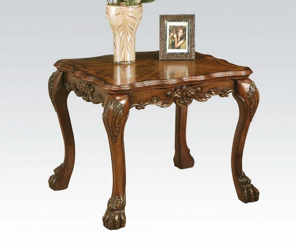 Dresden Cherry Oak Wood End Table