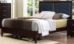 Edina 6-Pc Espresso Wood Queen Panel Bedroom Set