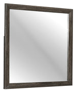 Edina Dark Gray Wood Frame Dresser Mirror