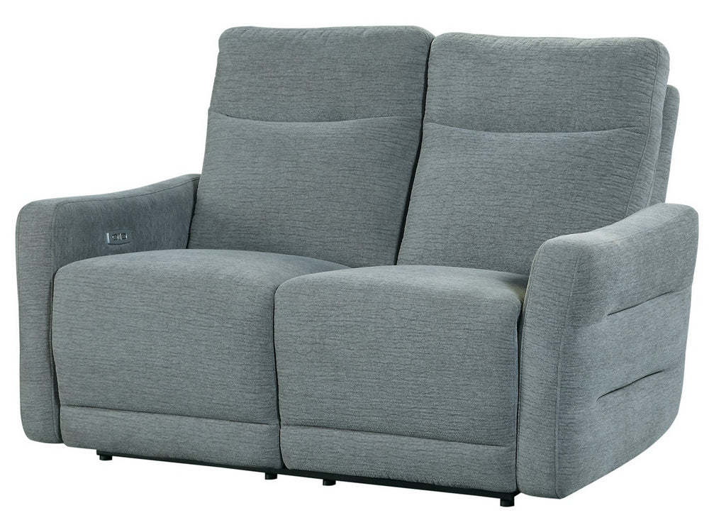 Edition Dove Grey Fabric Power Recliner Loveseat