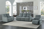 Edition Dove Grey Fabric Power Recliner Loveseat