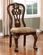 Elana 2 Brown Cherry Finish Side Chairs