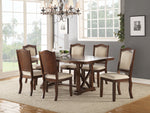 Eleni Rich Mahogany Hues Wood Extendable Dining Table