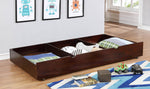 Ellington Dark Walnut Wood Twin/Full Bunk Bed