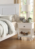 Evelyn 6-Pc White Wood Cal King Bedroom Set