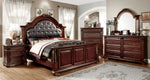 Esperia Brown Cherry Cal King Bed (Oversized)