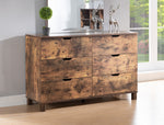 Essence Distressed Wood 6-Drawer Dresser