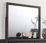 Conwy Gray Wood Frame/Glass Dresser Mirror