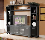 Ferla Black Wood Entertainment Center