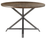 Fideo Burnished Finish Wood/Metal Round Dining Table