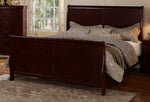 Fiona 6-Pc Cherry Wood Queen Bedroom Set with Sleigh Bed