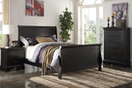 Fiona Black Wood Full Sleigh Bed