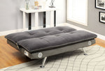 Gallagher Contemporary Gray Futon Sofa