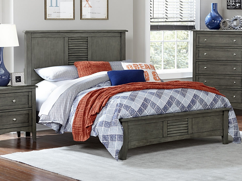 Garcia Gray Wood Queen Bed